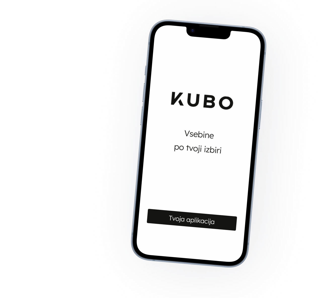 Zaslon prilagodljive aplikacije Kubo